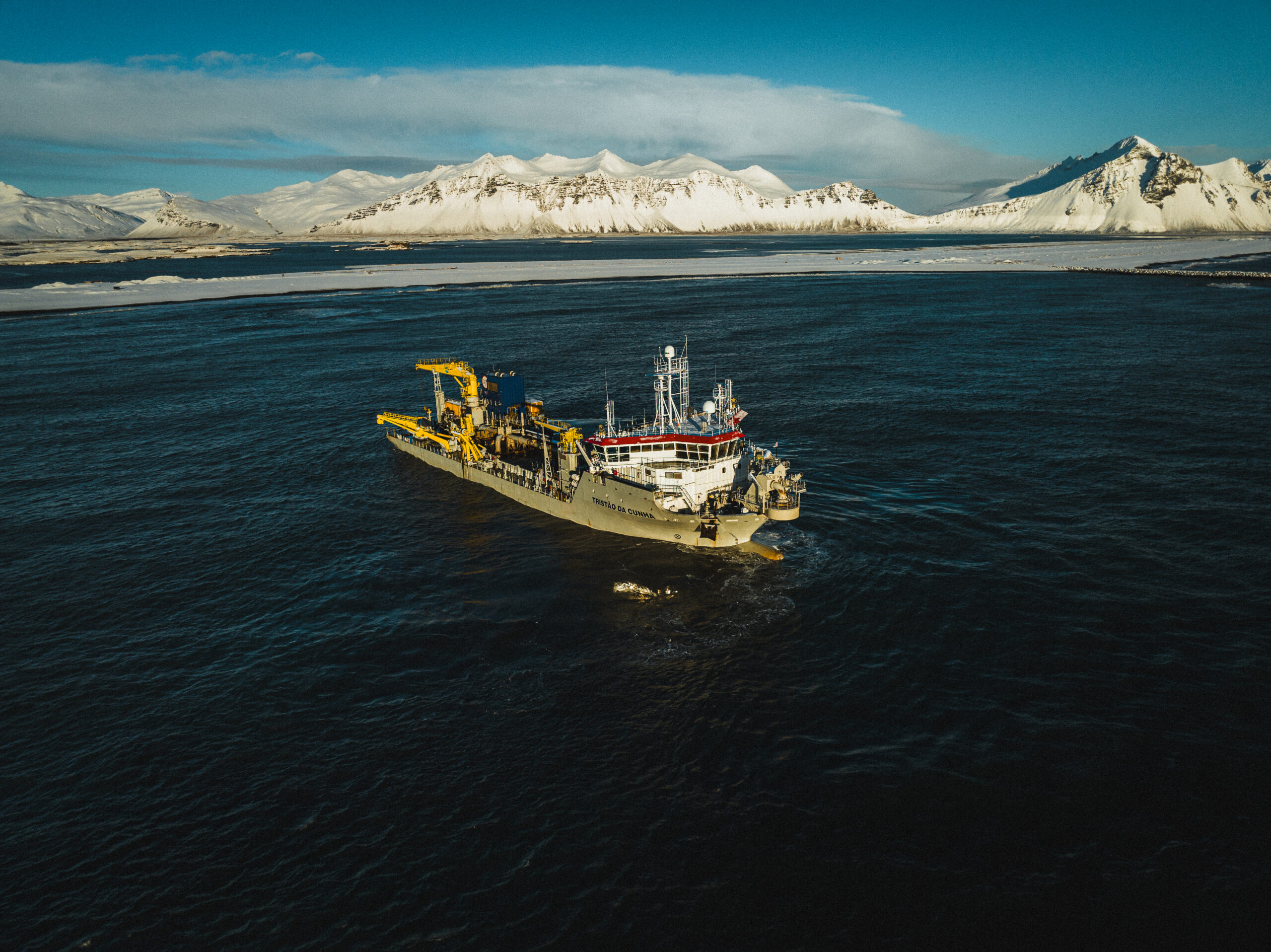 The Tristo Da Cunha dreging ship